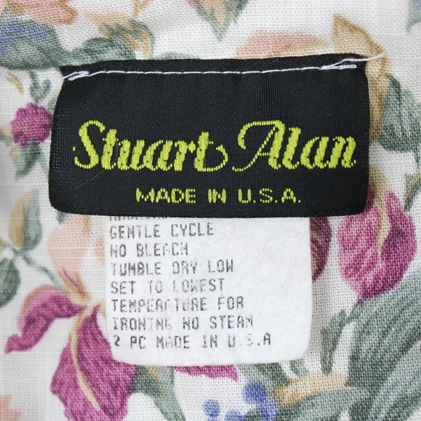 Vintage Stuart Alan 2 Piece Floral Set Top and Skirt Women's Size 16