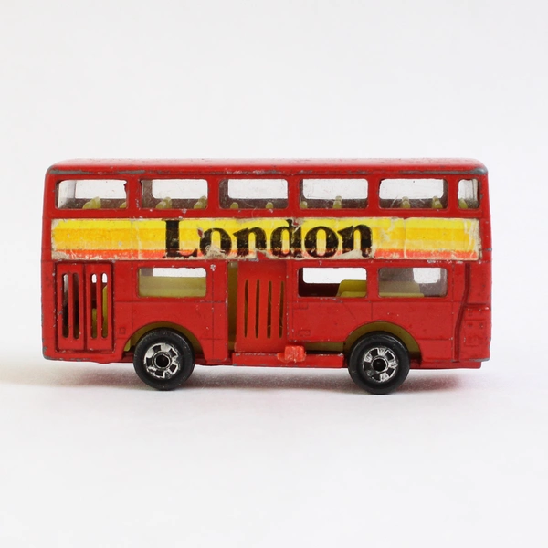 1980's Zylmex Double Decker Bus London P334 Red Made in Hong Kong