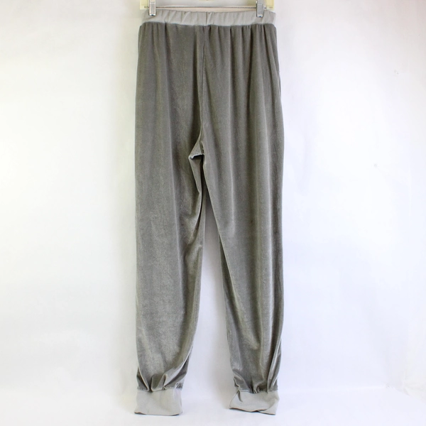 Unbranded 'The One & Oni' Gray Velvet Pants Elastic Waist Band Women's Size 6