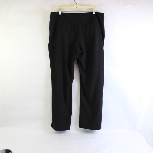Worthington Modern Fit Solid Black Dress Pants Trousers Womens Size 16