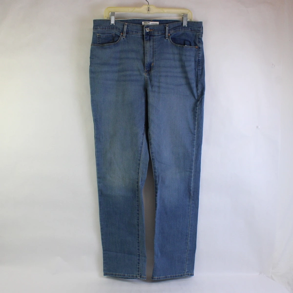 Levi Strauss & Co Signature Gold High Rise Straight Jean Blue Womens Size 14