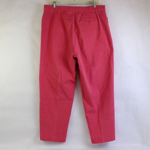 Karen Scott Sport Solid Pink Color Pants Loose Cut 98% Cotton Womens 18