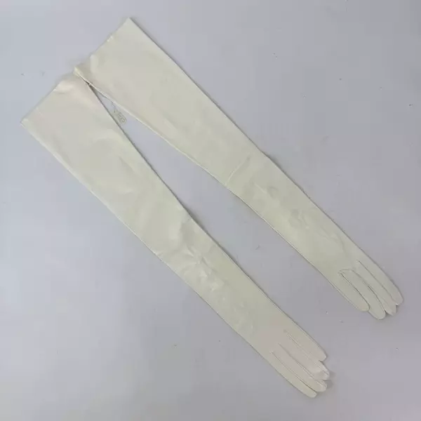 Women's Size 7 Full Length Leather Gloves For Evening Wear Weddings Etc.