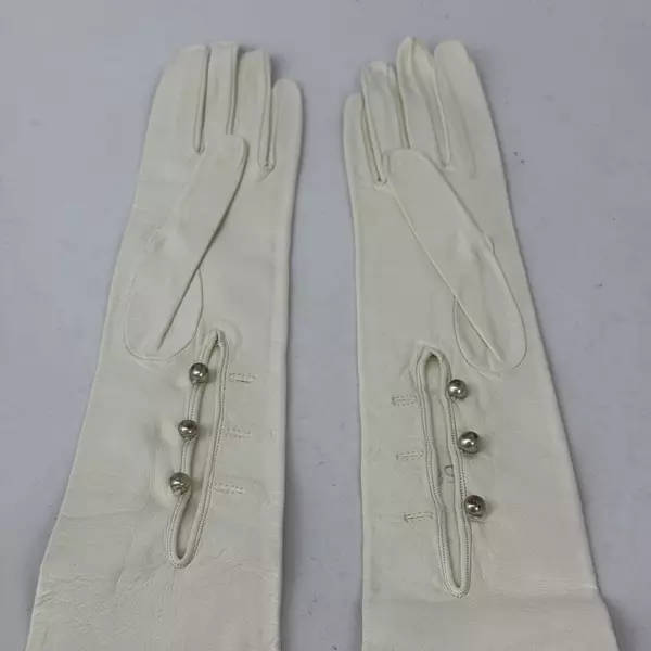 Women's Size 7 Full Length Leather Gloves For Evening Wear Weddings Etc.