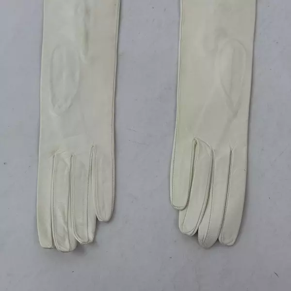Women's Size 7 Full Length Leather Gloves For Evening Wear Weddings Etc.