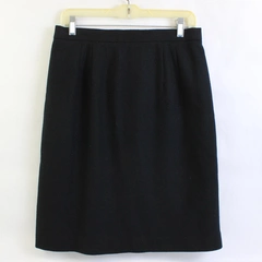 Vintage Worthington Black Wool Business Skirt Women's Size 14