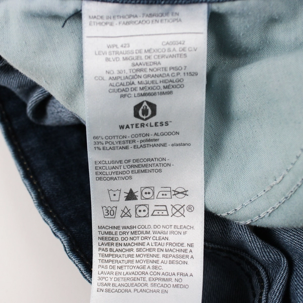 Levi Strauss & Co Signature Mid Rise Slim Dark Wash Jean Pants Womens Size 18