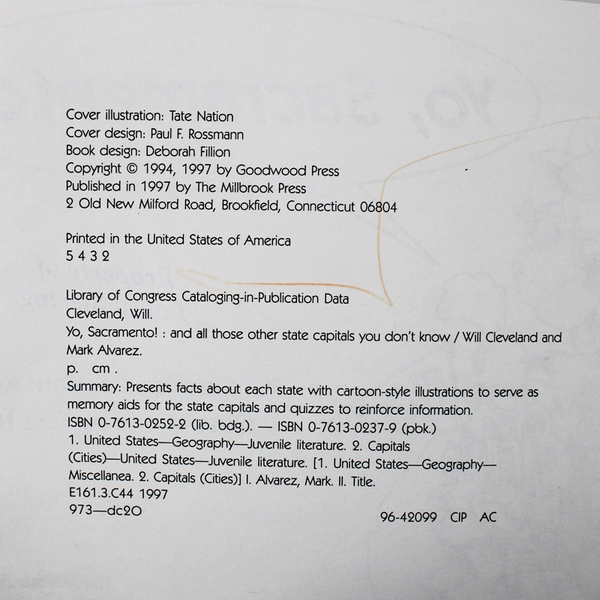 Lot of 2 Paperbacks by Will Cleveland & Mark Alvarez 1997 Millbrook Press