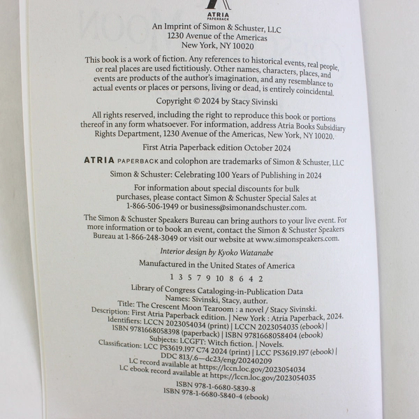 Crescent Moon Tearoom : A Novel by Stacy Sivinski (2024, Trade Paperback)