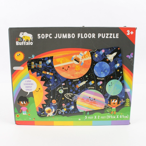 Little Buffalo 50 pc. Jumbo Solar System Space Kid's Floor Puzzle FF2-060523