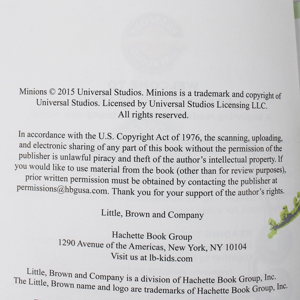 Minions Who's the Boss? by Lucy Rosen Passport to Reading Level 2 2015 Paperback