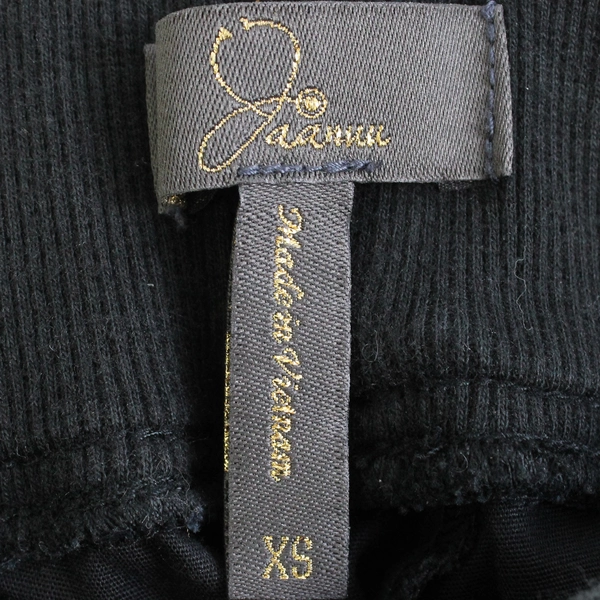 Jaanuu Solid Black Cargo Scrub Pants Elastic Waist Band Women's Size XS