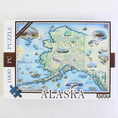Alaska State 1000-Pc Jigsaw Puzzle 26.4x19.8" Xplorer Maps