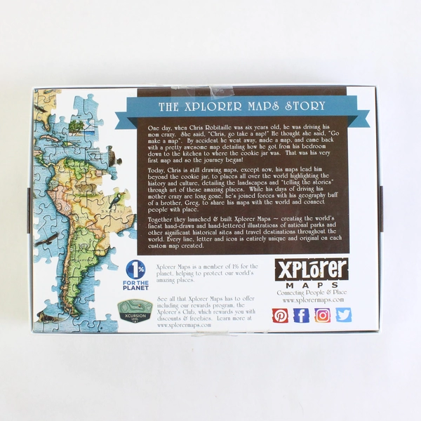 Alaska State 1000-Pc Jigsaw Puzzle 26.4x19.8" Xplorer Maps