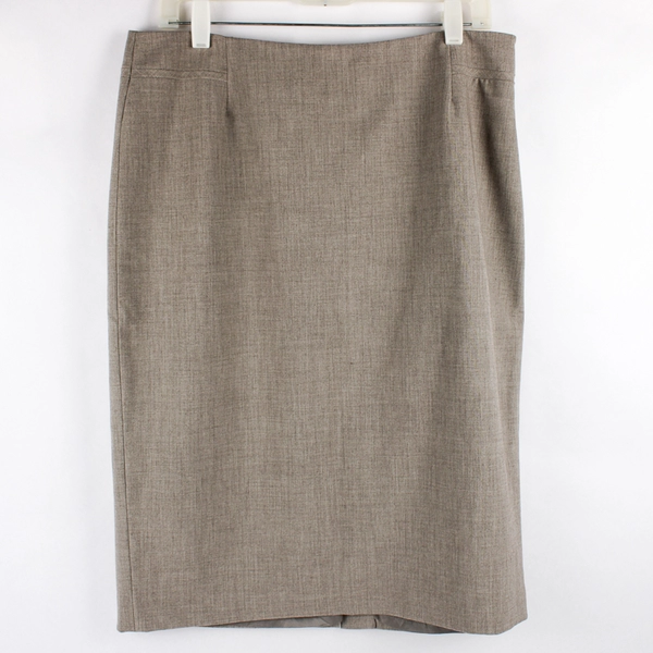 Rafaella Taupe Pencil Career Skirt Women's Size 14