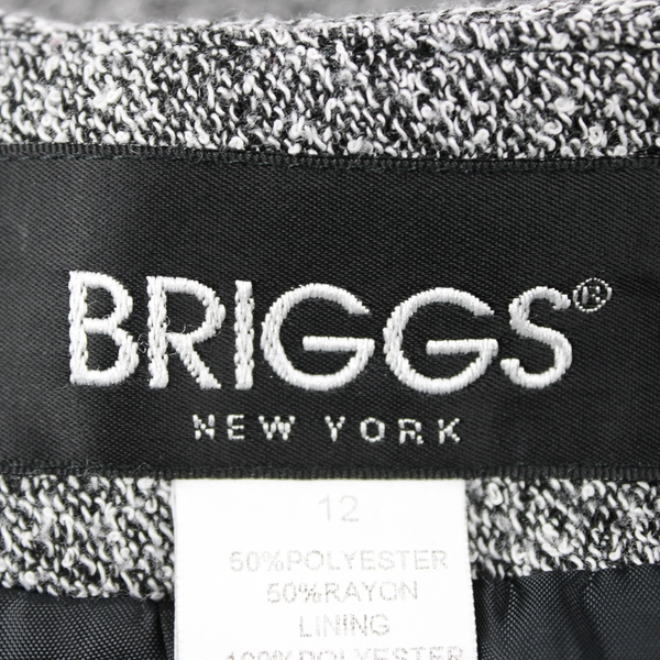 Briggs New York Black and White Pencil Skirt Women's Size 12
