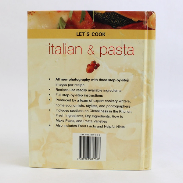 Let's Cook Italian and Pasta Vintage Cookbook 2002 Hardcover Recipes