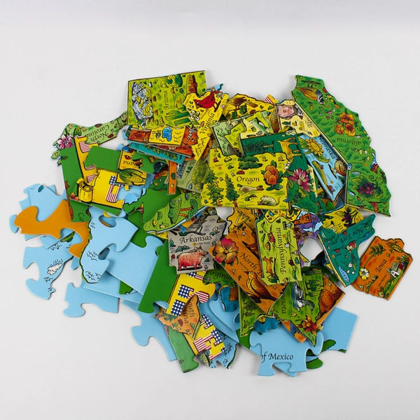 Floor Puzzle 100 Large Pieces Child's Map of USA 2'X3' MasterPieces
