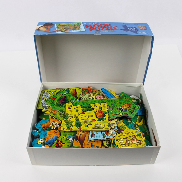 Floor Puzzle 100 Large Pieces Child's Map of USA 2'X3' MasterPieces