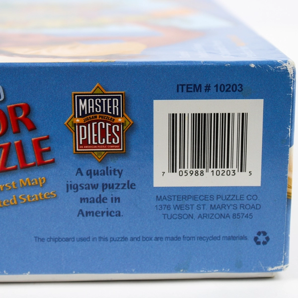 Floor Puzzle 100 Large Pieces Child's Map of USA 2'X3' MasterPieces