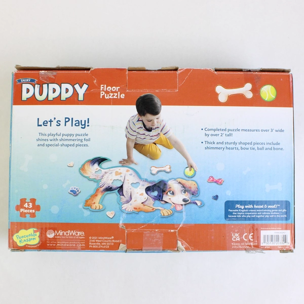 Shiny Puppy 43-Piece Floor Puzzle 3' Wide 2021