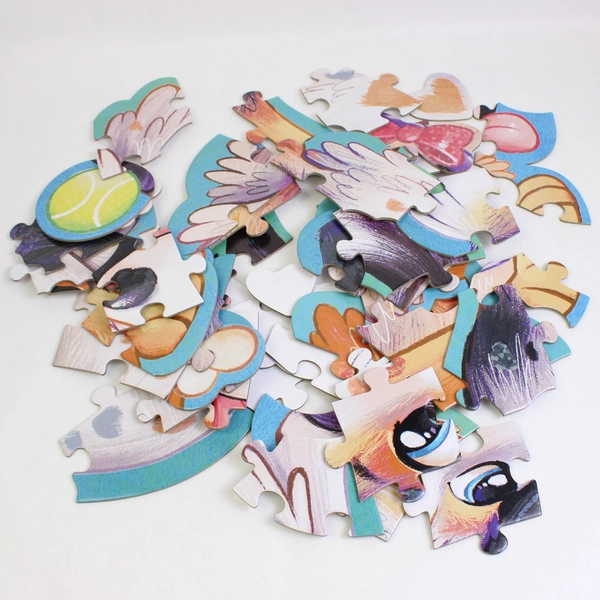 Shiny Puppy 43-Piece Floor Puzzle 3' Wide 2021