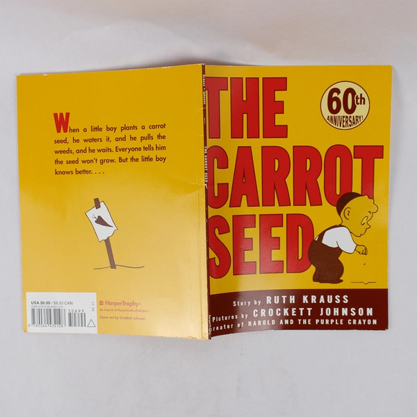 The Carrot Seed by Ruth Krauss 60th Anniversary Edition Paperback 1973