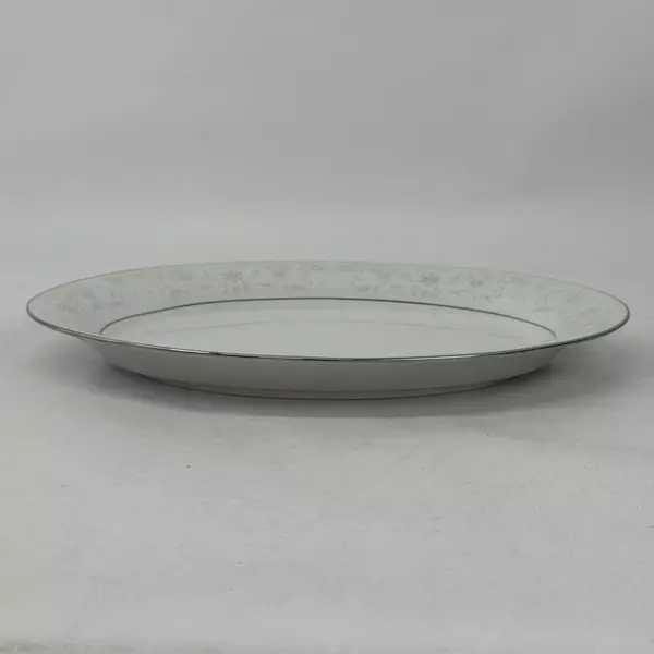 Crown Ming Jiang Shiang Queens Lace Fine China Platter 14 Inch