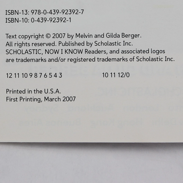 Now I know Fish by Melvin and Gilda Berger 2007 PB A Scholastic Now I Know Book