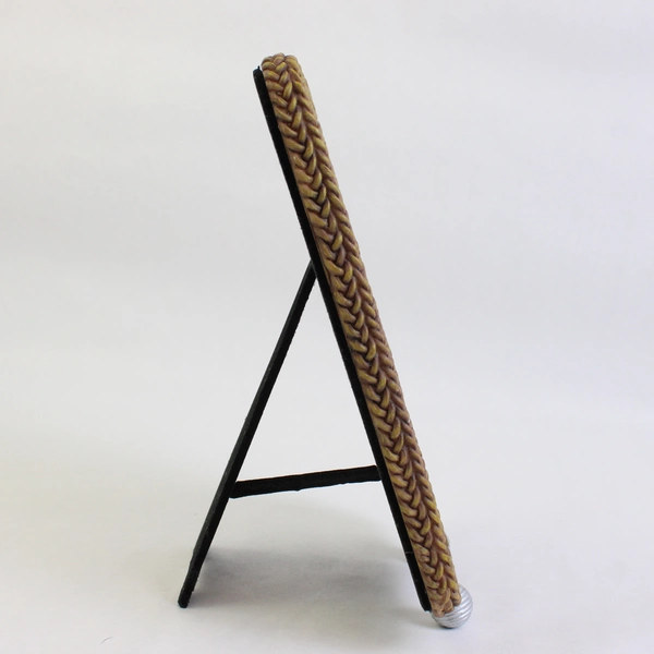 Braided Rope-Style Desk Photo Frame 4 x 6" with Feet Renderings