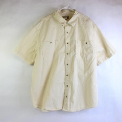 Scandia Woods Butter Yellow Button Up Shirt 100% Cotton Men's Size 2XL