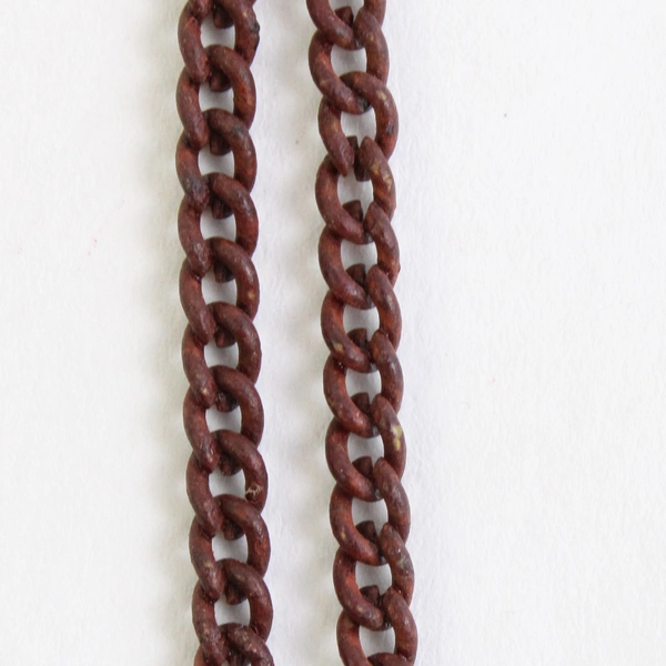 Multicolor Painted Metal Boho Grunge Necklace 24"