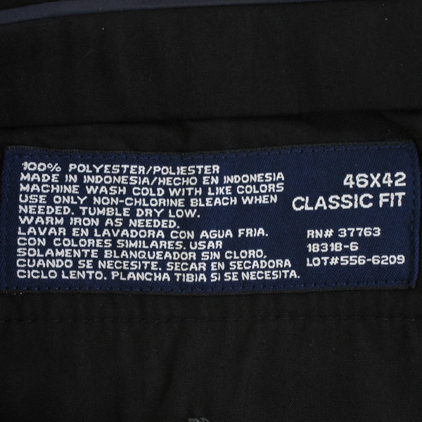 Stafford Essentials Dress Pants Classic Fit Solid Gray Color Men's Size 46 x 42