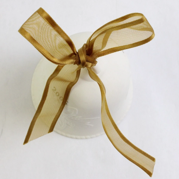 2006 Hallmark White Porcelain Christmas Bell Holiday Decoration