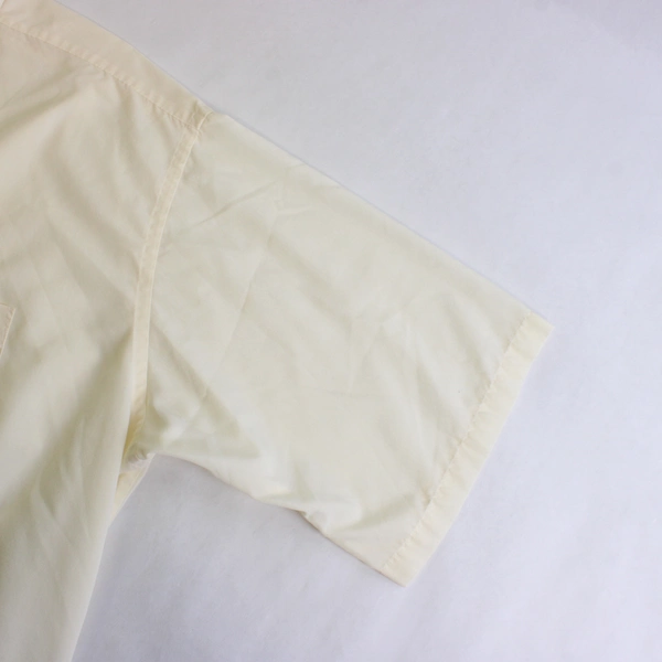 J.C Penny Towncraft Solid Butter Yellow Color Button Up Shirt Mens 18.5" X-Tall