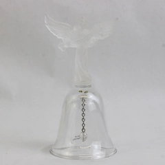 Lenox Christmas 1999 Glass Angel Bell Ornament