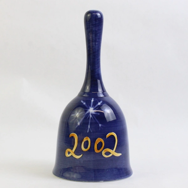 Tabletops Unlimited 7" Hand Painted Ceramic Snowman Bell