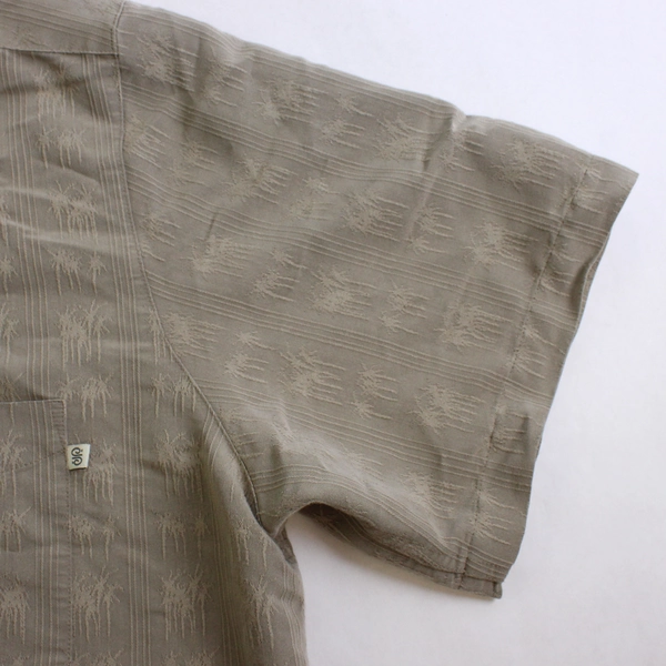 Solitude Mauve Brown Hawaiian Button Up Short Sleeve Shirt Men's Size XXL