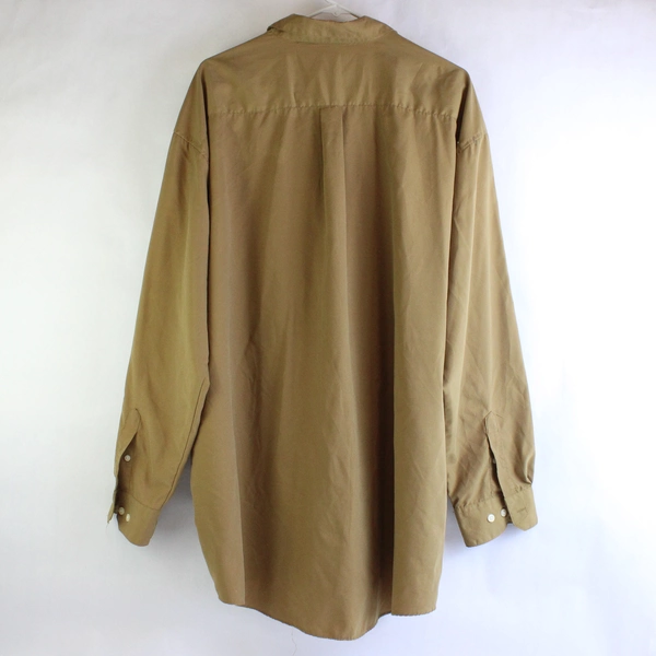 City Streets Khaki Brown Long Sleeve Button Up Shirt Men's Size 2XLT