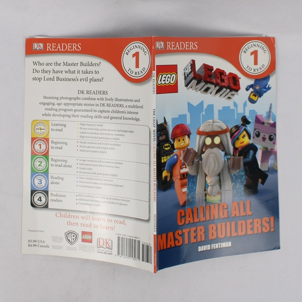 The Lego Movie Calling All Master Builders by David Fentiman 2014 PB DK Readers