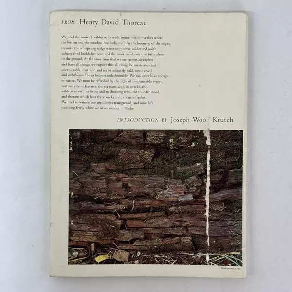 In The Wildness Is The Preservation Of The World Elliot Porter 1974 Paperback