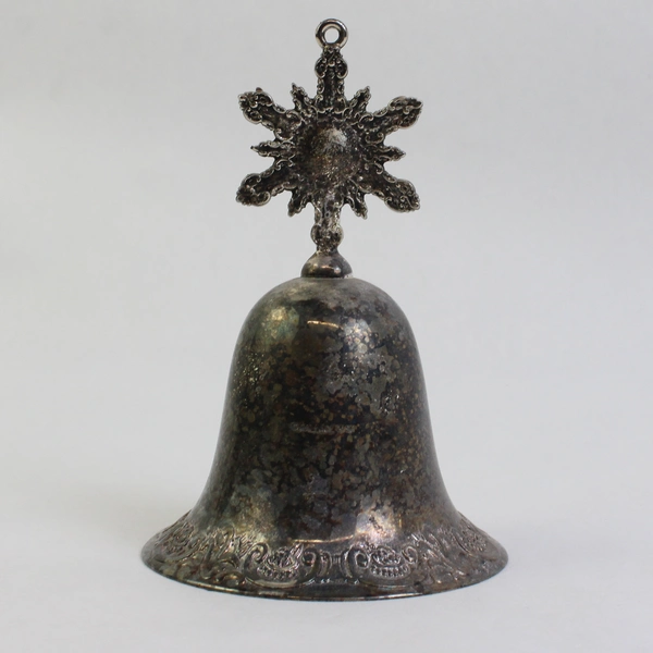 2001 Wallace Silversmiths Silver Plated Christmas Bell