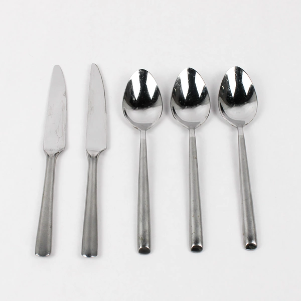 Lot Of 5 Cambridge Silver Paradise (Stainless) Flatware 3 Soup Spoons & 2 Knives