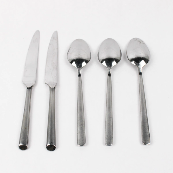 Lot Of 5 Cambridge Silver Paradise (Stainless) Flatware 3 Soup Spoons & 2 Knives