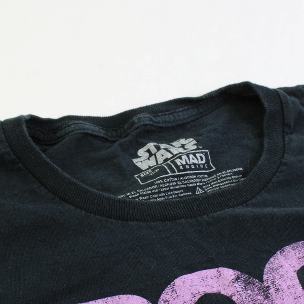 Star Wars Mad Engine 'Grogu' Black Graphic T-Shirt Women's Size Small