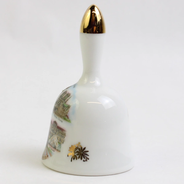 Limoges Souvenir de Paris Porcelain Bell 3"
