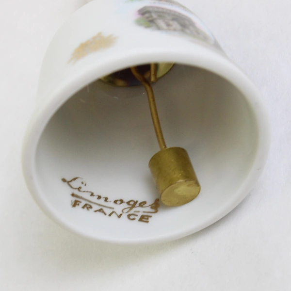 Limoges Souvenir de Paris Porcelain Bell 3"
