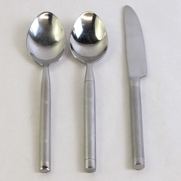 Lot Of 3 Hampton Silversmiths Shangrila (Stainless) Flatware 2 Spoons & 1 Knife