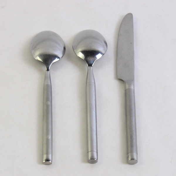 Lot Of 3 Hampton Silversmiths Shangrila (Stainless) Flatware 2 Spoons & 1 Knife