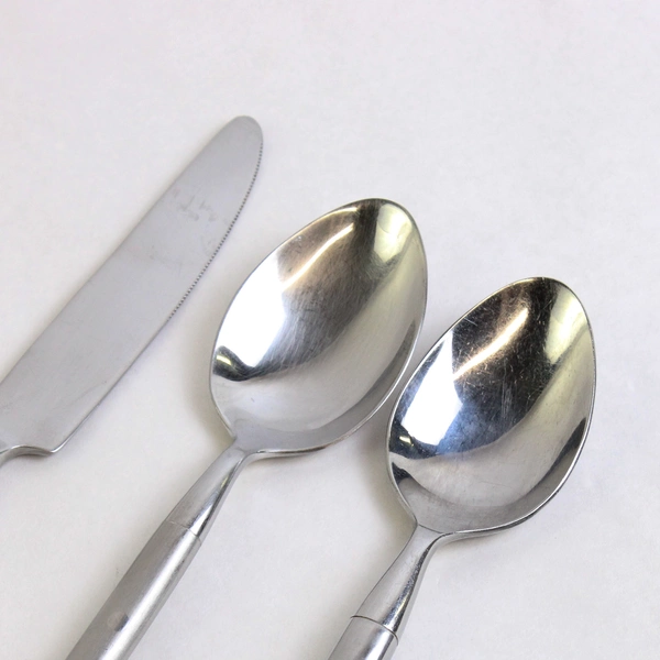 Lot Of 3 Hampton Silversmiths Shangrila (Stainless) Flatware 2 Spoons & 1 Knife